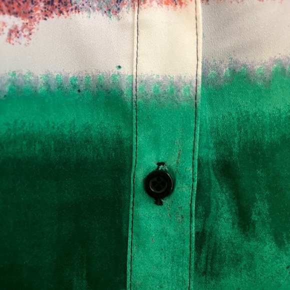 Calvin Klein Purple and Green Long Roll Tab Sleeve - Picture 2 of 12